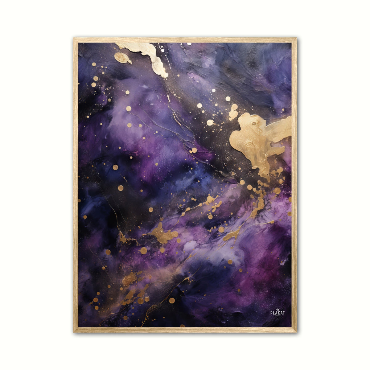 Purple Nebula plakat - Abstrakt – inspiration fra NyPlakat.dk