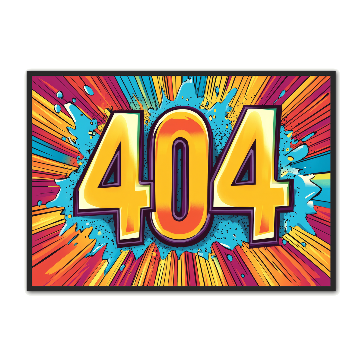 404 - Gamer Plakat