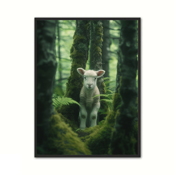 Baby Lam Plakat 2 - Børneplakat