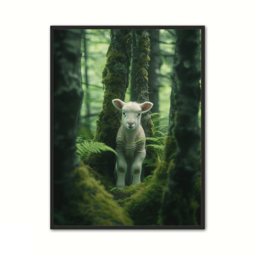 Baby Lam Plakat 2 - Børneplakat