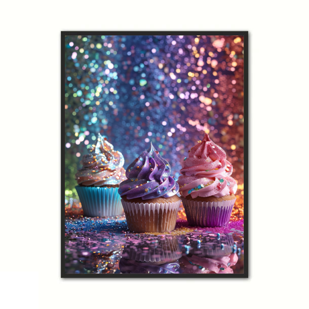 Cupcake Plakat 3 - Børneplakat
