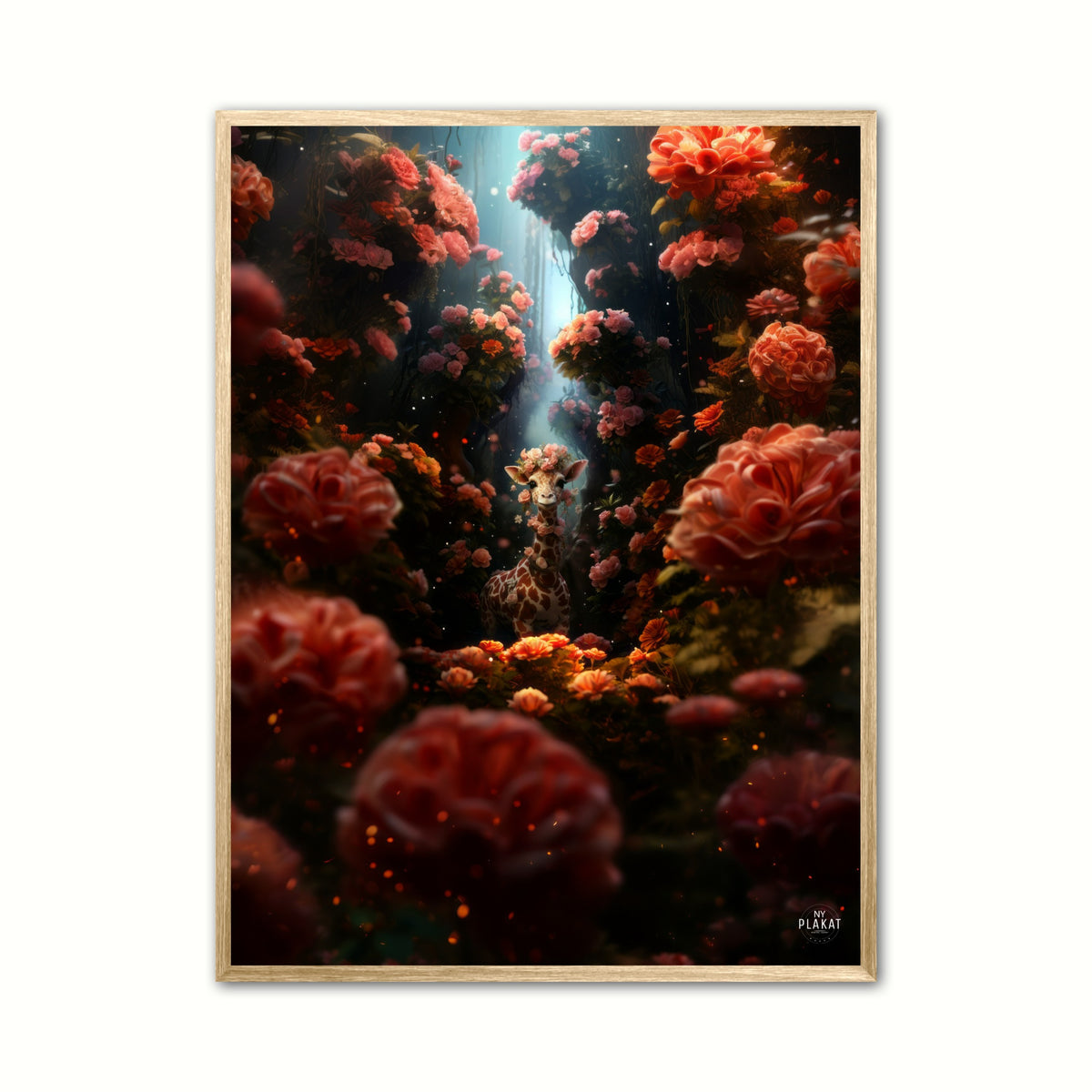Floral GiraFantasia Plakat Zoom 6 - Giraf Plakat 4