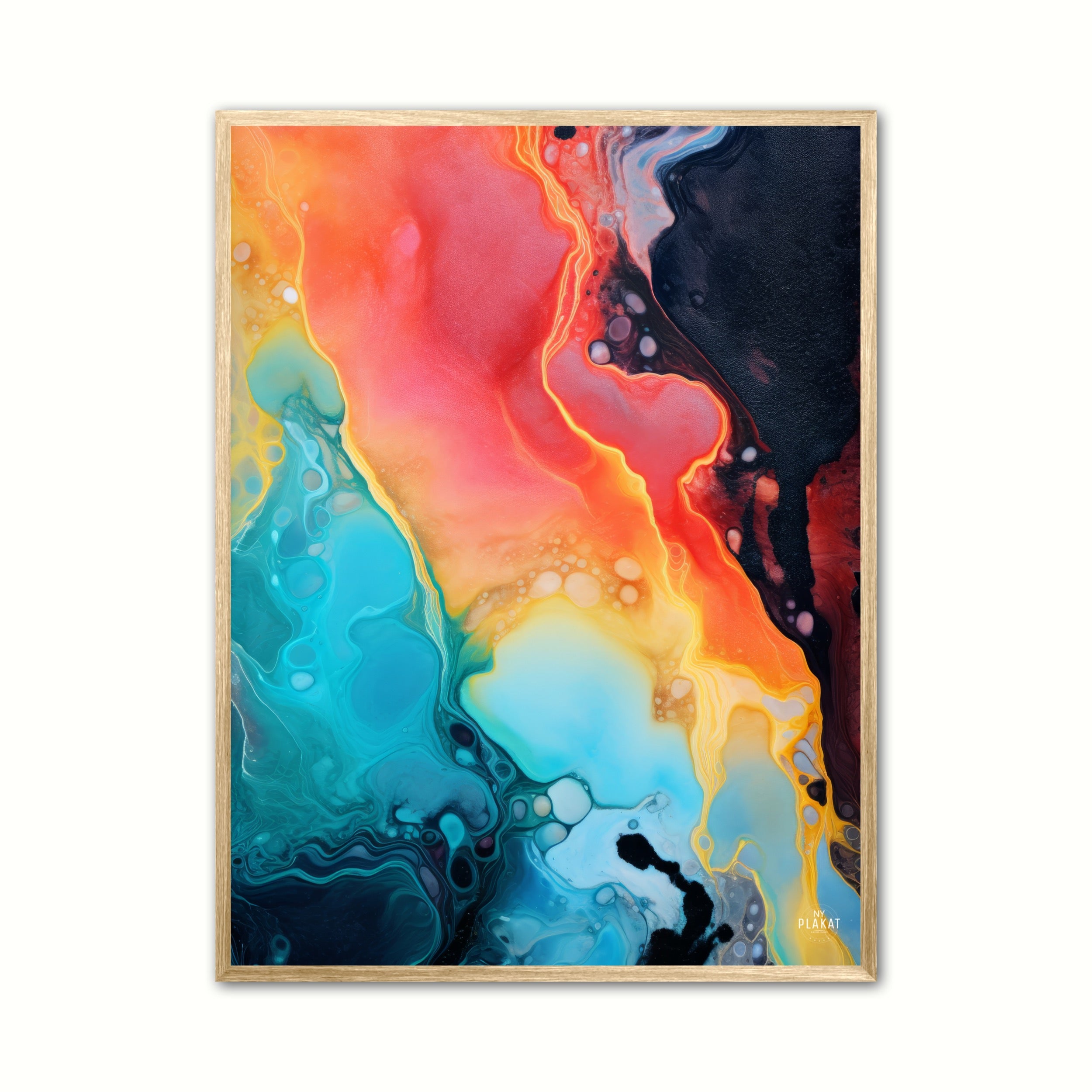 Luminous Fusion plakat - Abstrakt