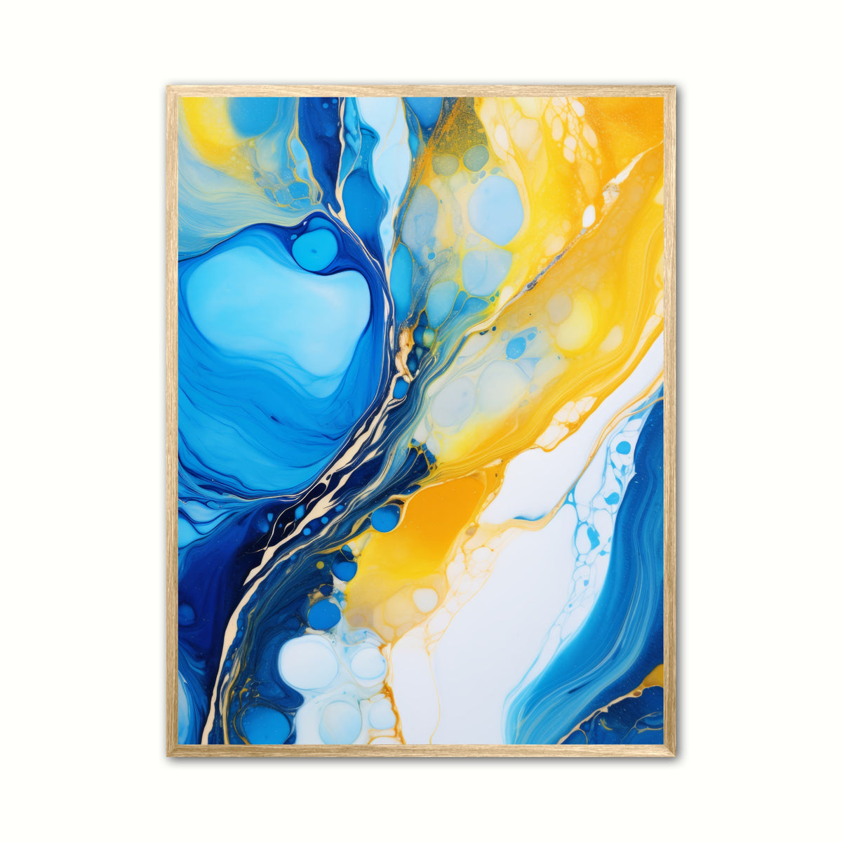 Blue Horizons - Abstrakt plakat
