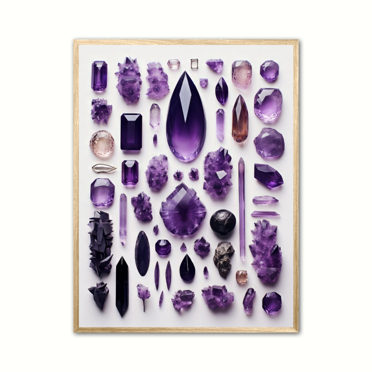 Ametyst Nr. 13 - Krystaller plakat