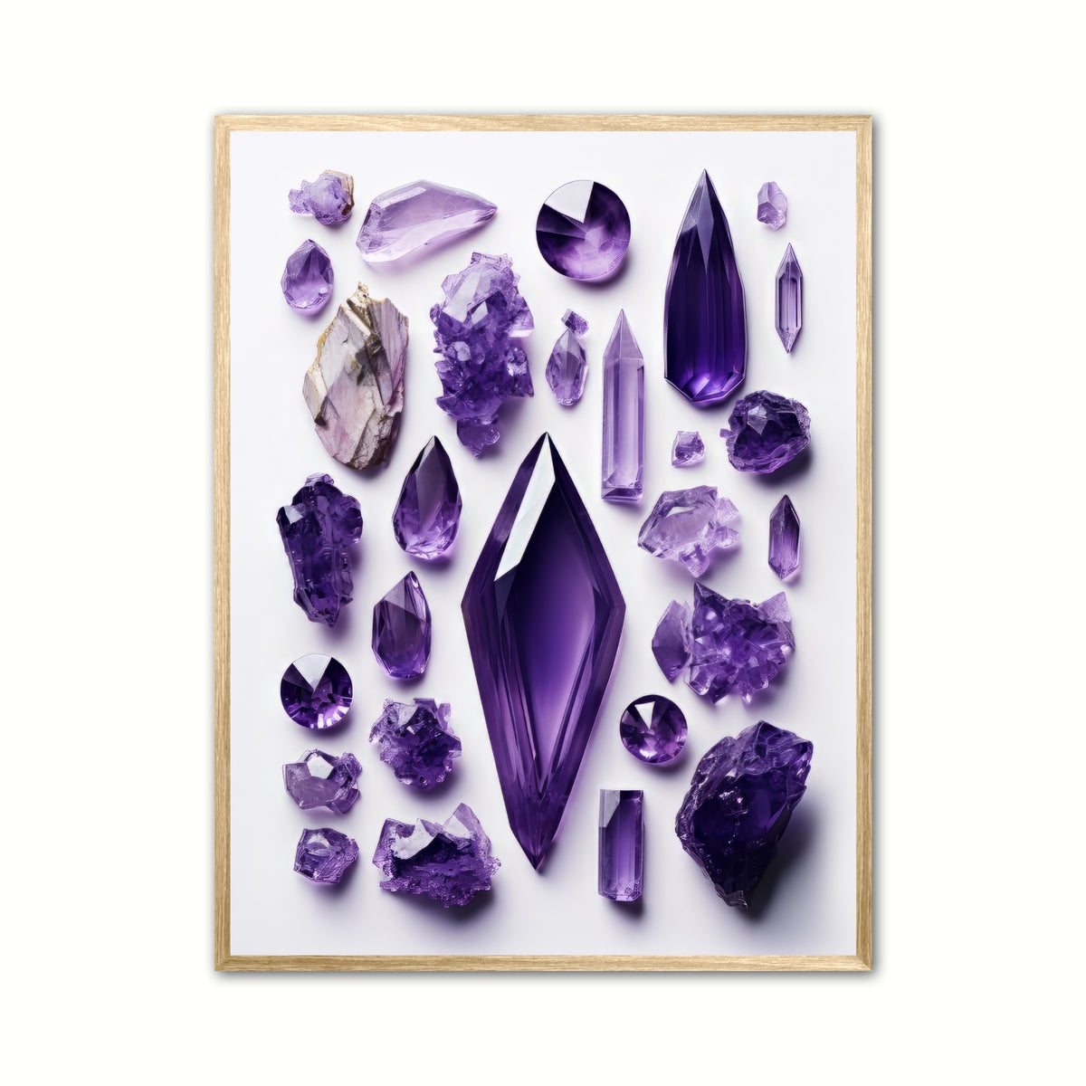 Ametyst Nr. 12 - Krystaller plakat