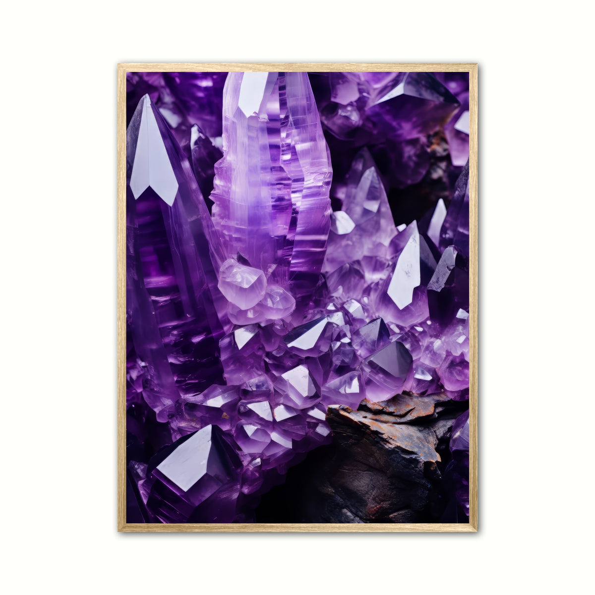 Ametyst Nr. 1 - Krystaller plakat
