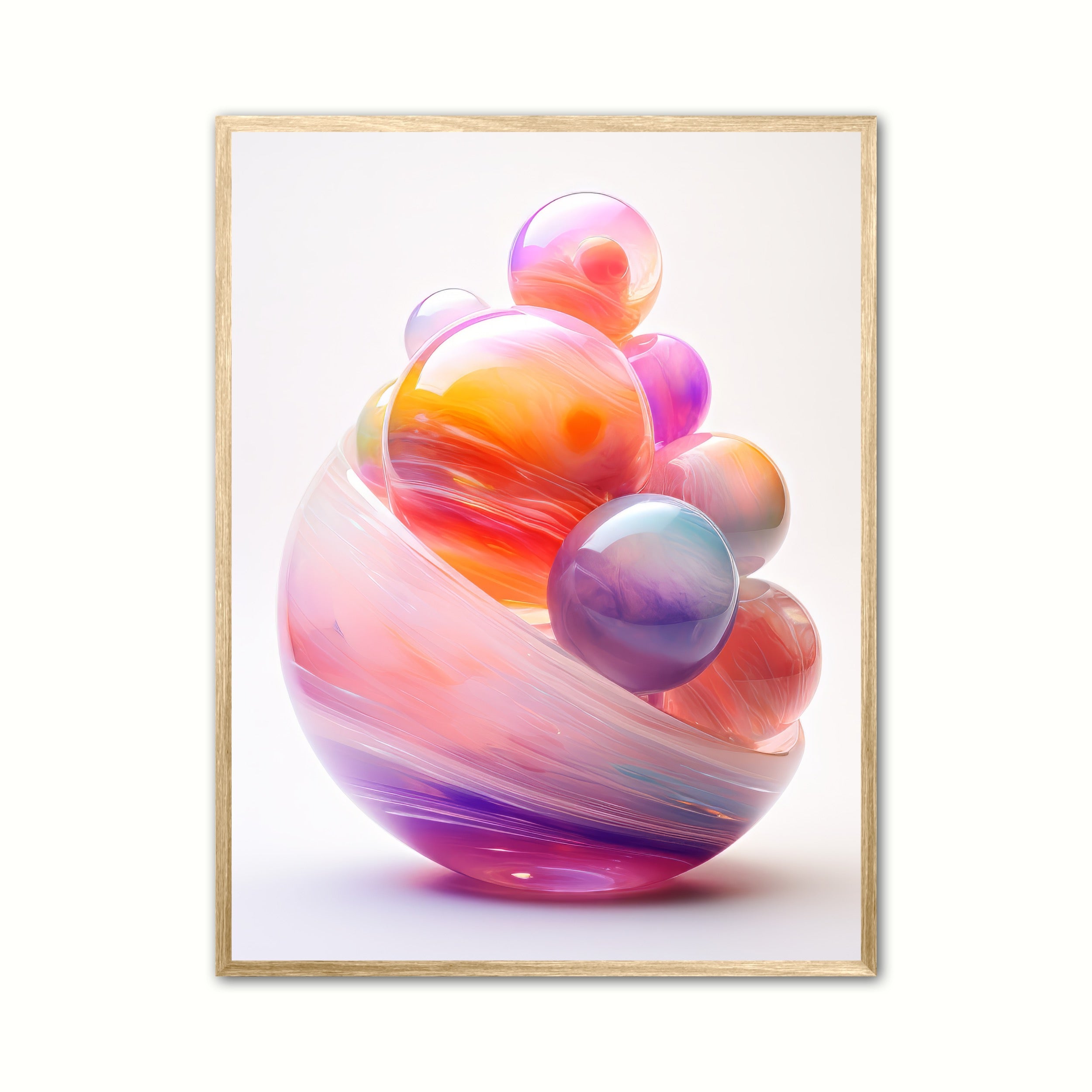 Regnbue Fluorit Nr. 12 - Krystal plakat