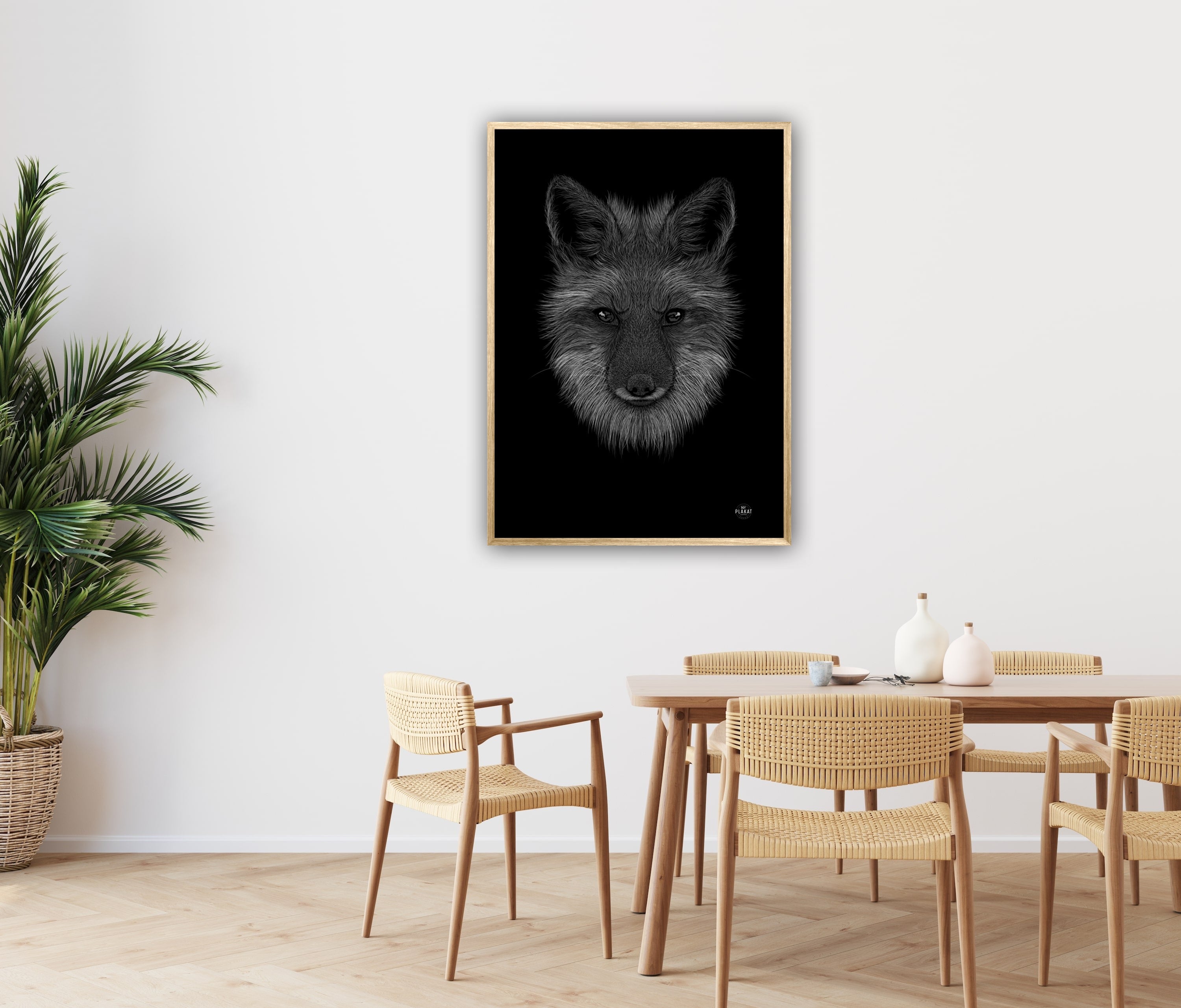 Ræv - Scribble plakat