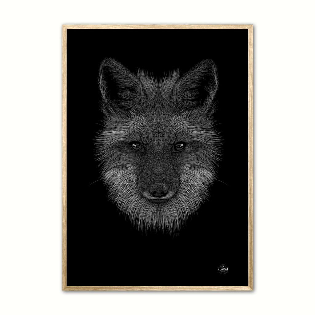 Ræv - Scribble plakat