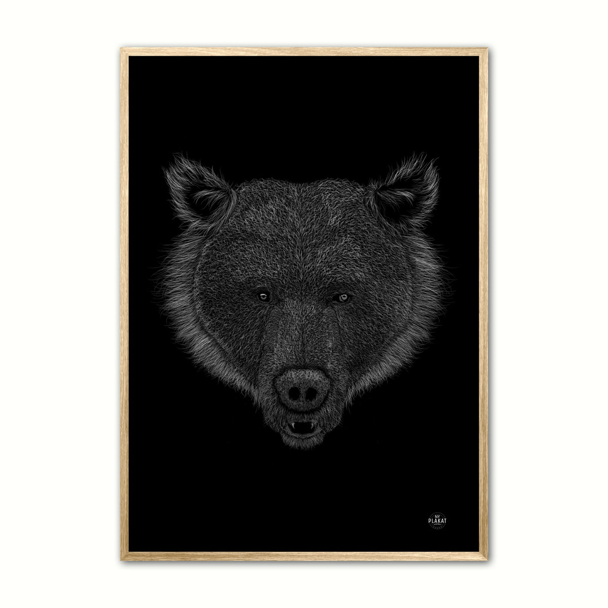 Bjørn - Scribble plakat