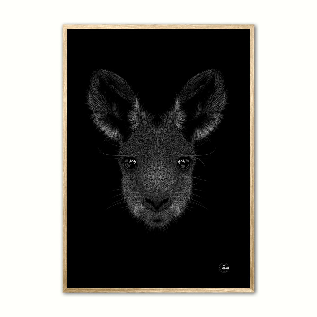 Kænguru - Scribble plakat