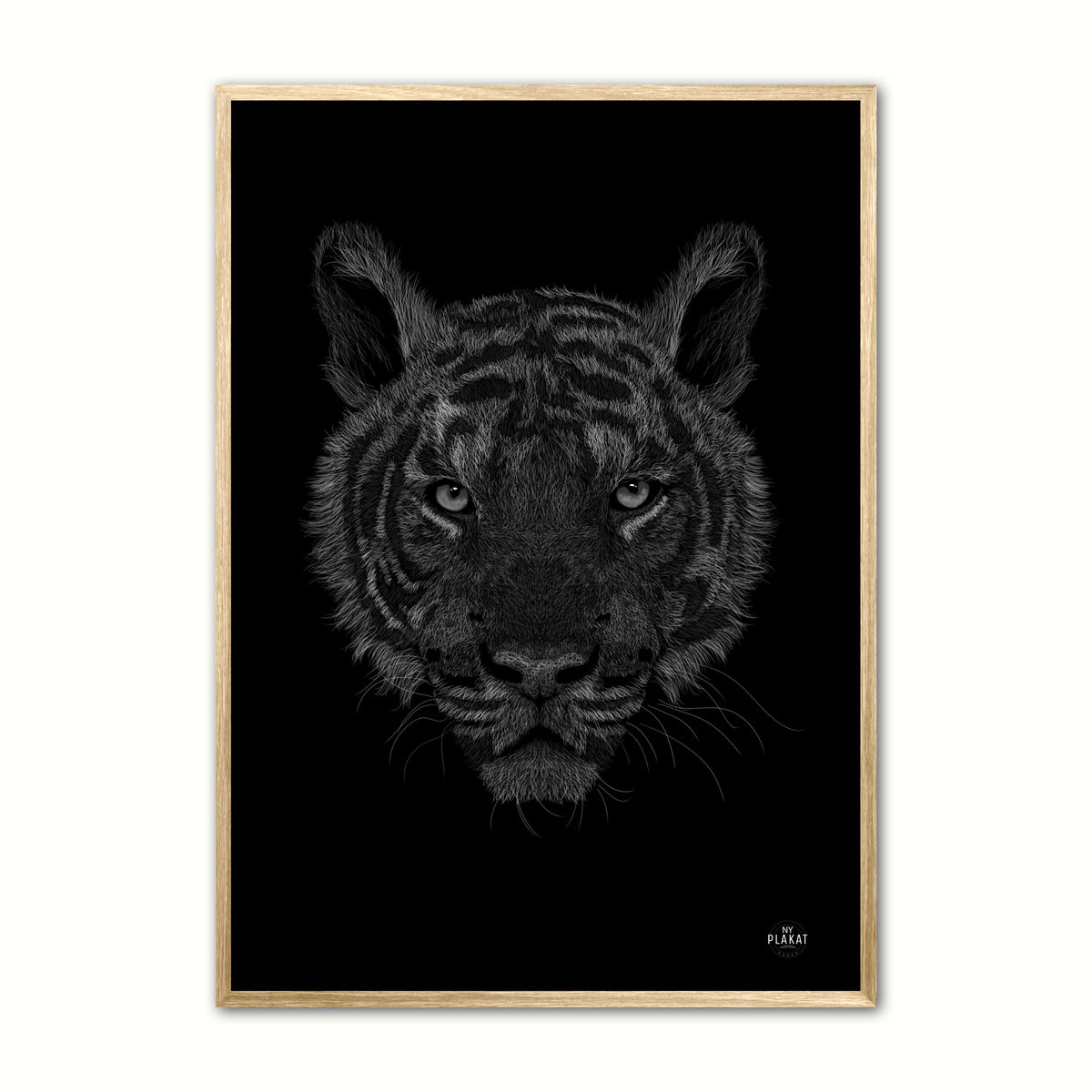 Bengalsk Tiger - Scribble plakat