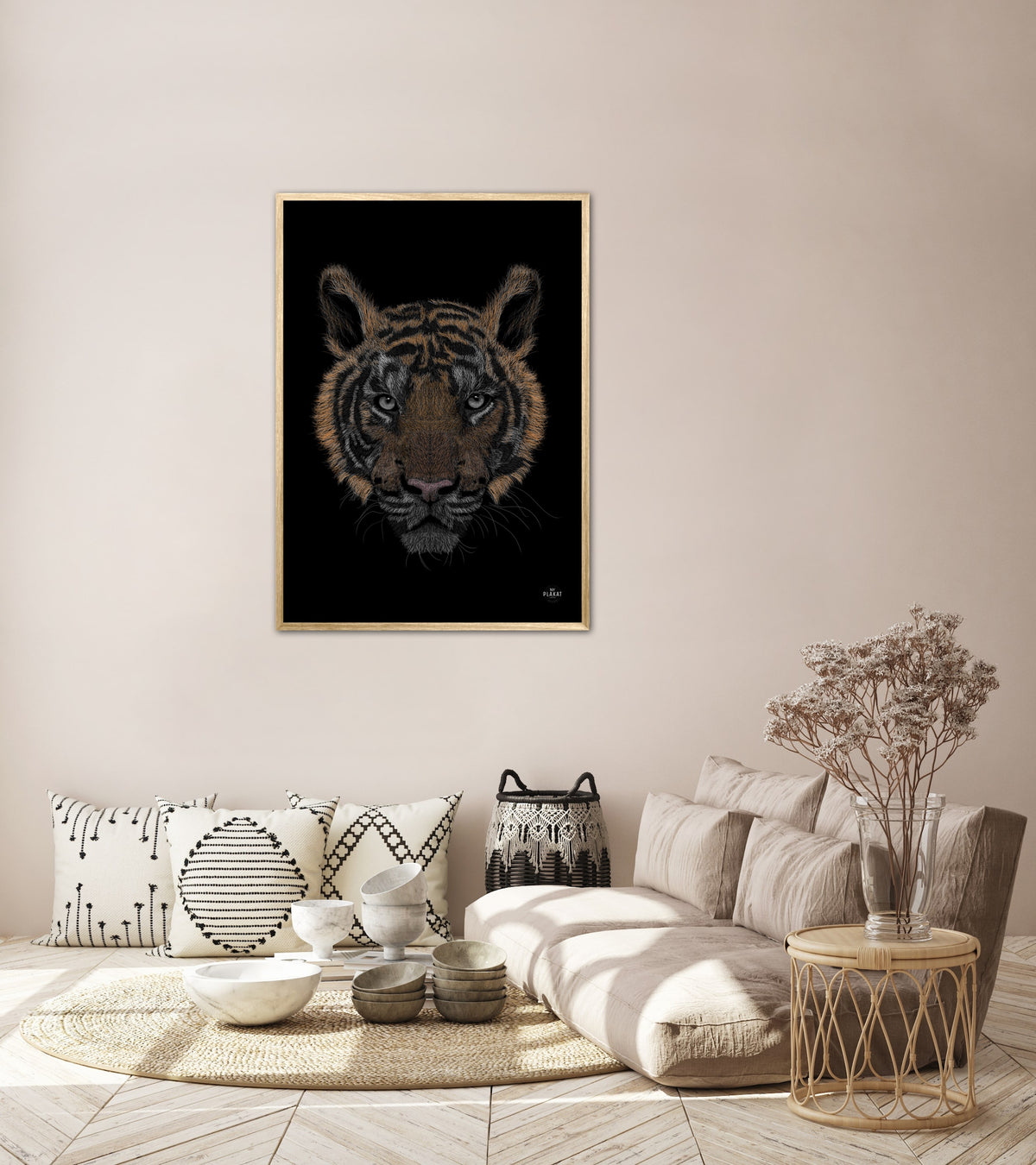 Bengalsk Tiger i farver plakat