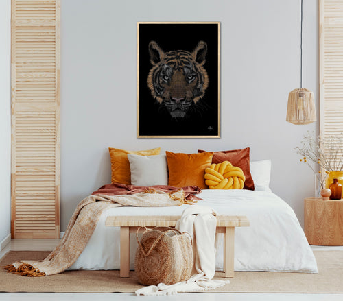 Bengalsk Tiger i farver plakat