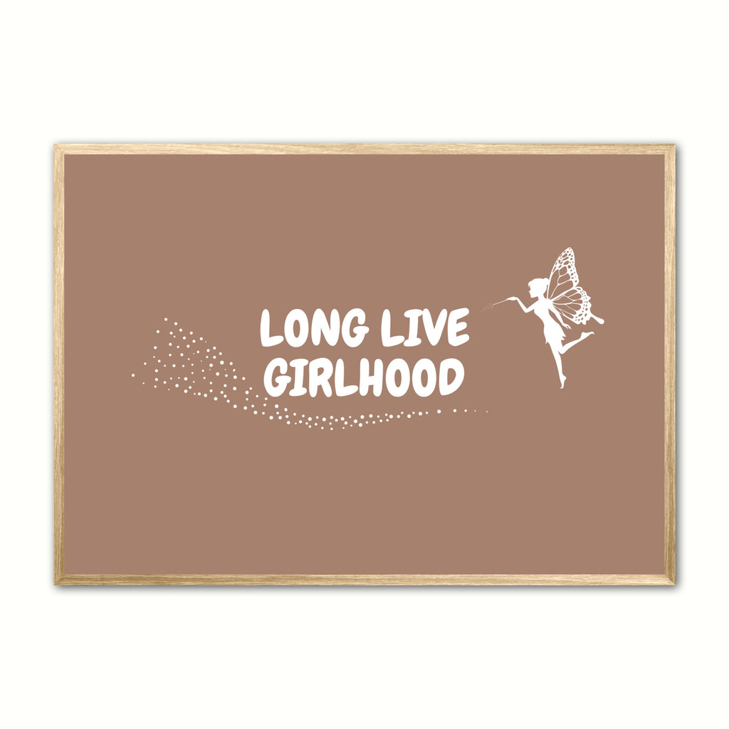 Long Live Girlhood plakat - Lys brun