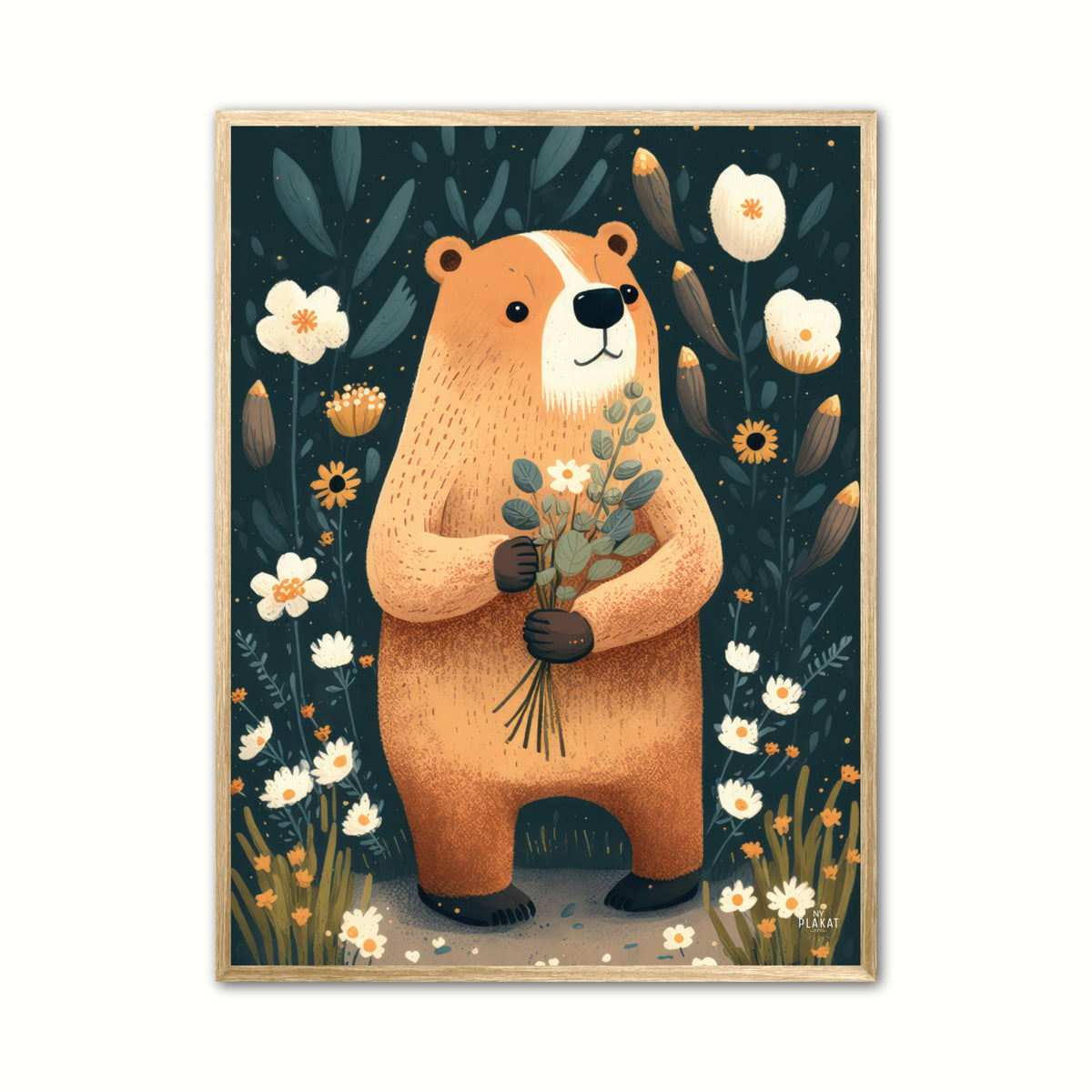 Blomstertid Nr. 1 - Illustration plakat