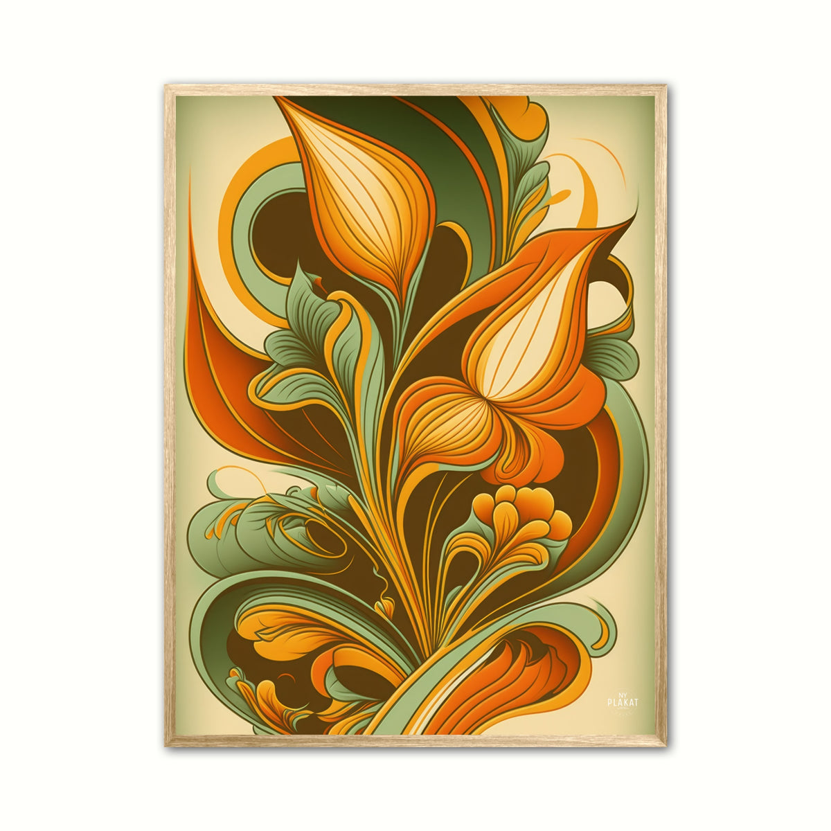 Blomst 1 - Retro plakat