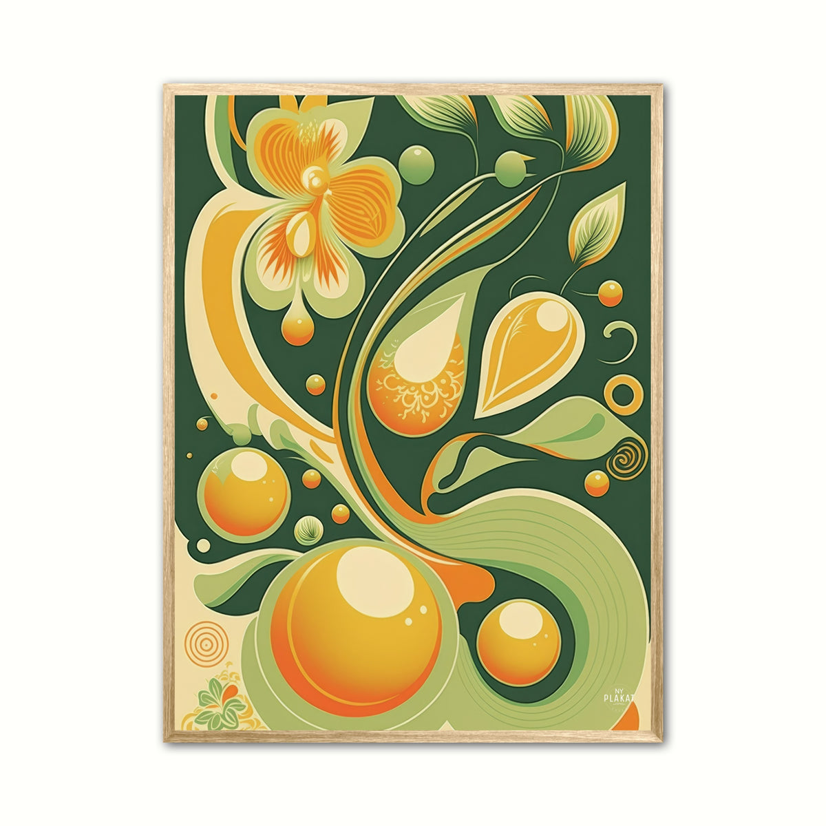 Frugt 5 - Retro plakat