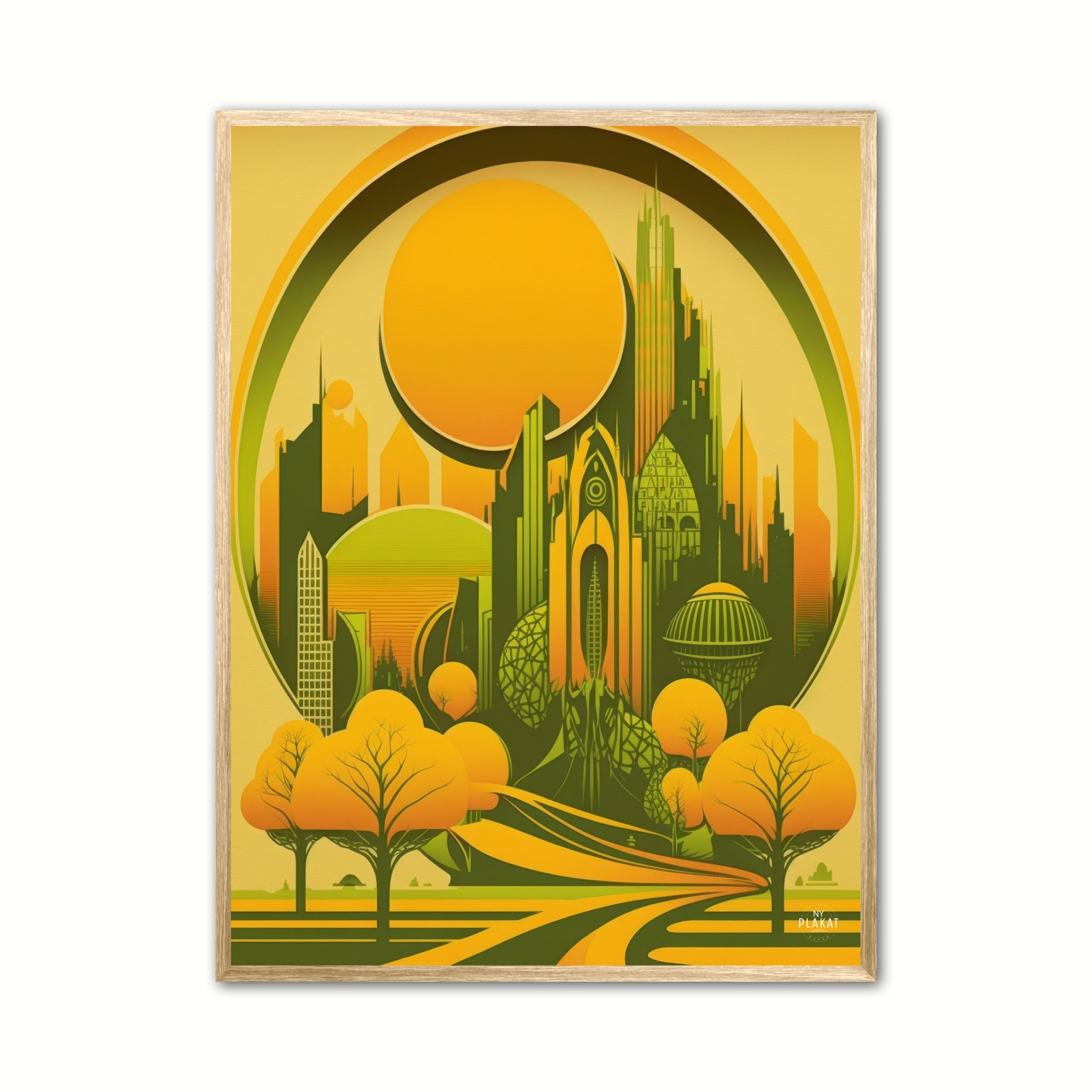 Skyline 3 - Retro plakat