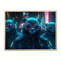 Team 4 Pandaer - Cyberpunk plakat