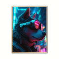 Hund 1 - Cyberpunk plakat
