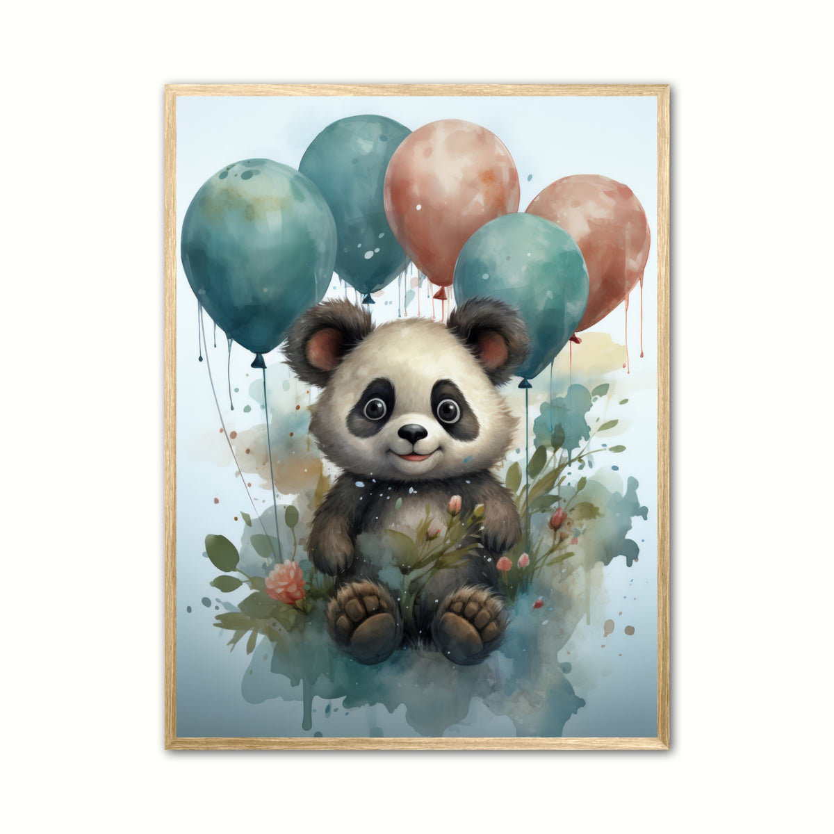Panda Plakat 21 - Børneplakat