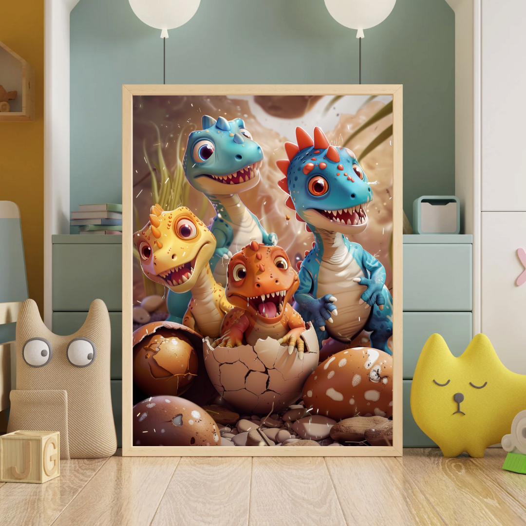 Dinosaur Plakat 10 - Børneplakat