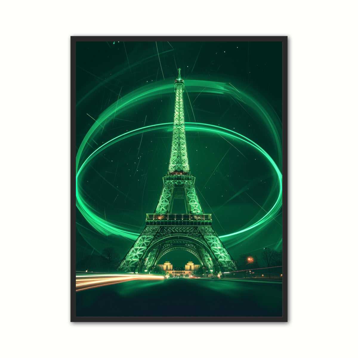 Eiffel Ring Blitz - Grøn plakat