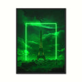 Square Eiffel Beam - Grøn plakat