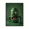 Grøn Monster På Dåse 3 - Gamer Plakat