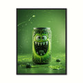 Grøn Monster På Dåse 4 - Gamer Plakat