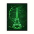 Eiffel Cirkelstråle - Grøn plakat
