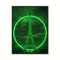 Neon Eclips ved Eiffel - Grøn