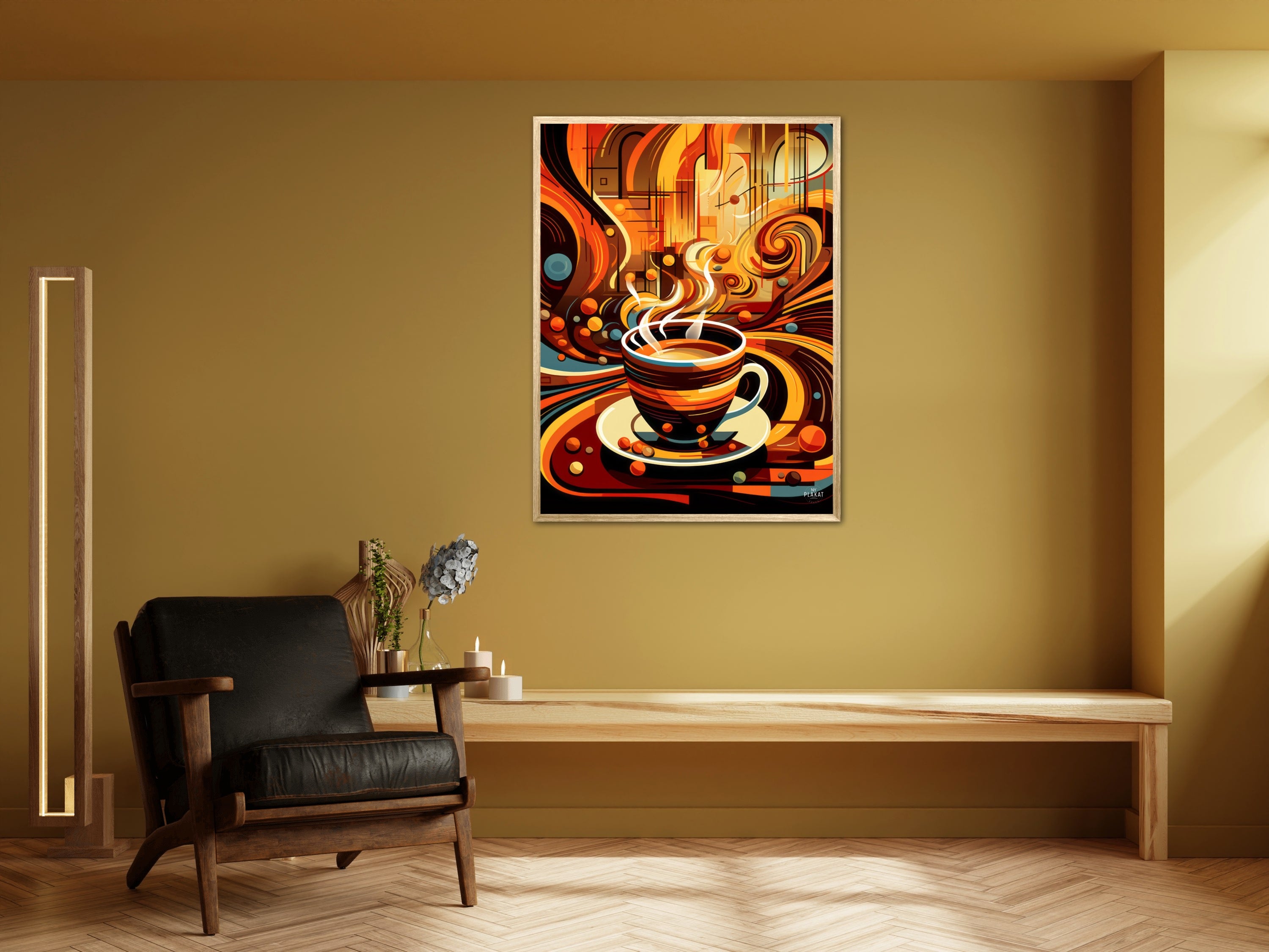 Kaffe Abstrakt - Plakat Nr. 9