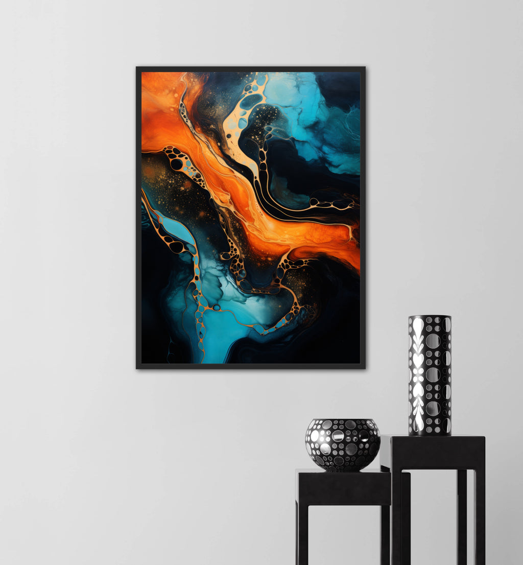 Harmonic Hues - Abstrakt Plakat