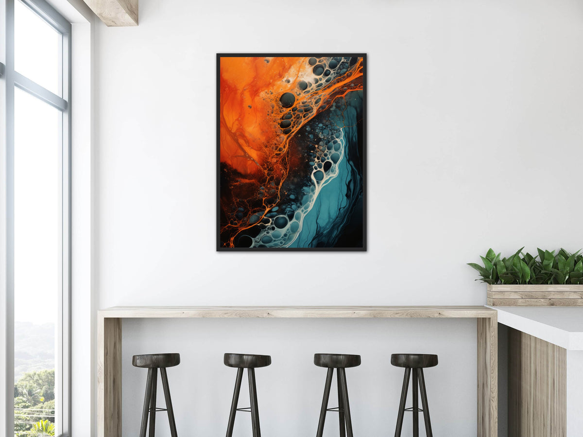 Chromatic Whispers - Abstrakt Plakat