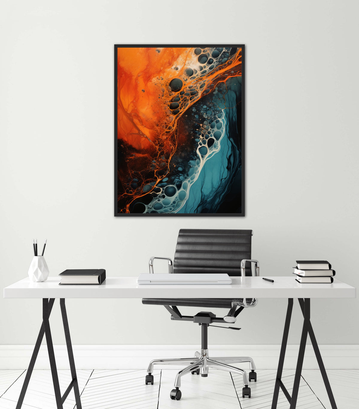 Chromatic Whispers - Abstrakt Plakat