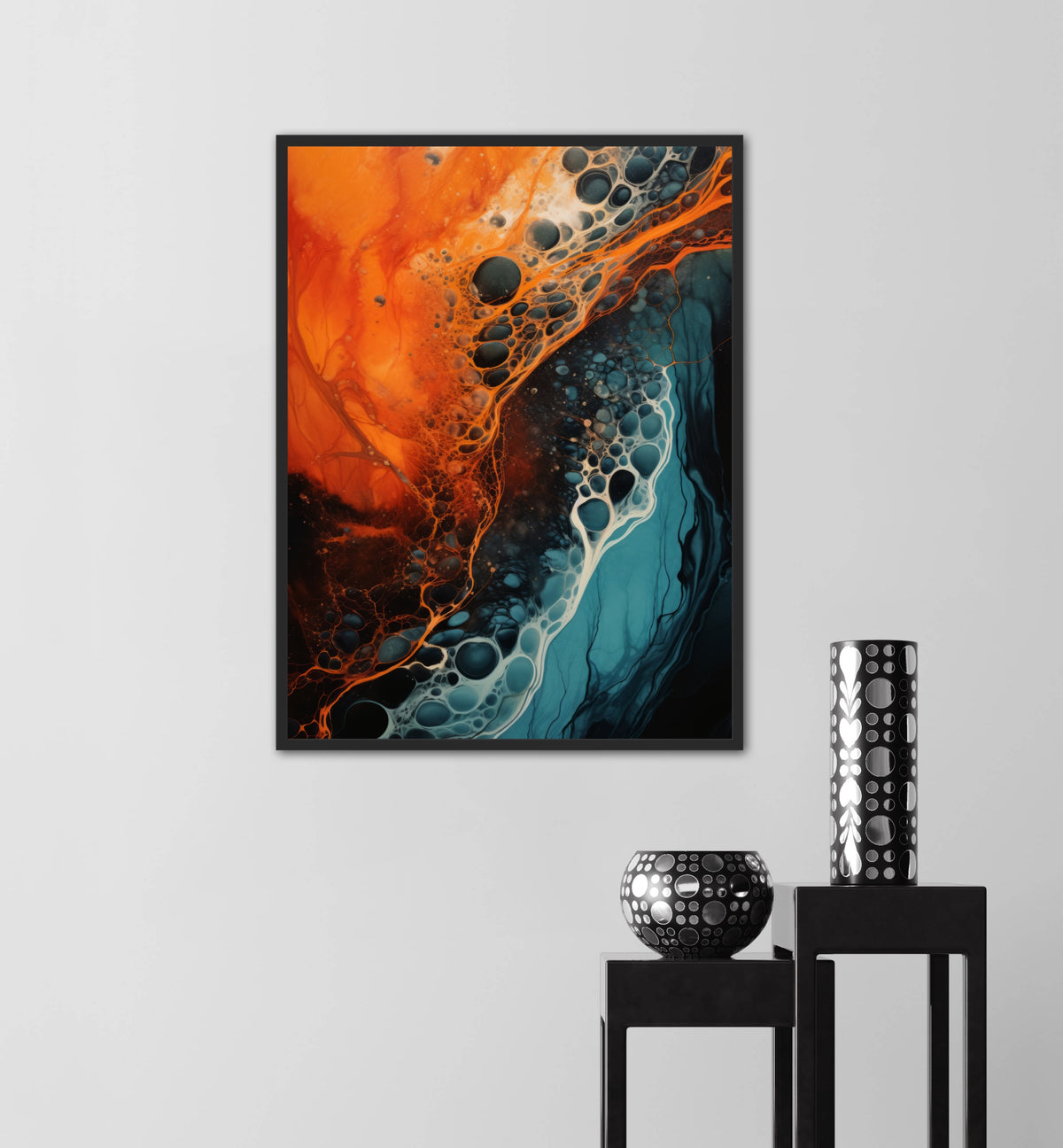 Chromatic Whispers - Abstrakt Plakat