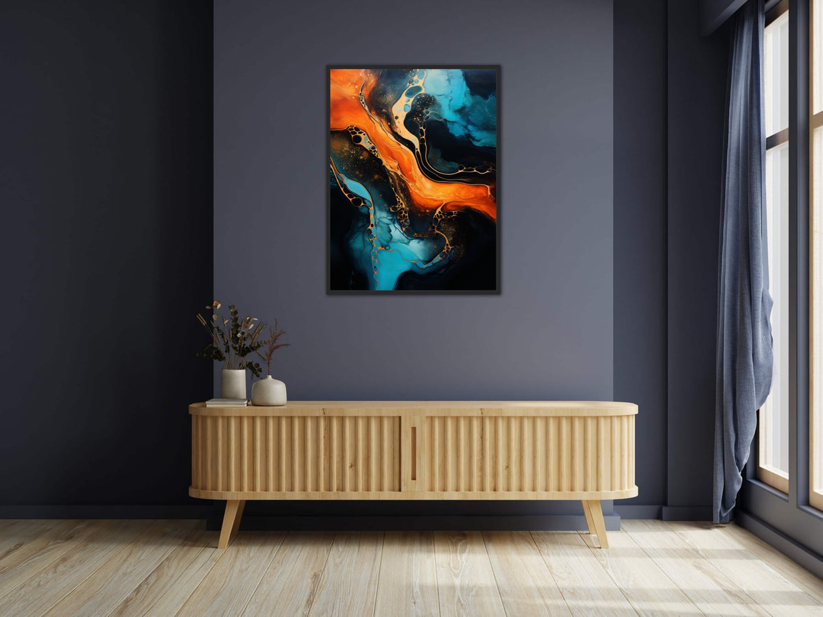Harmonic Hues - Abstrakt Plakat