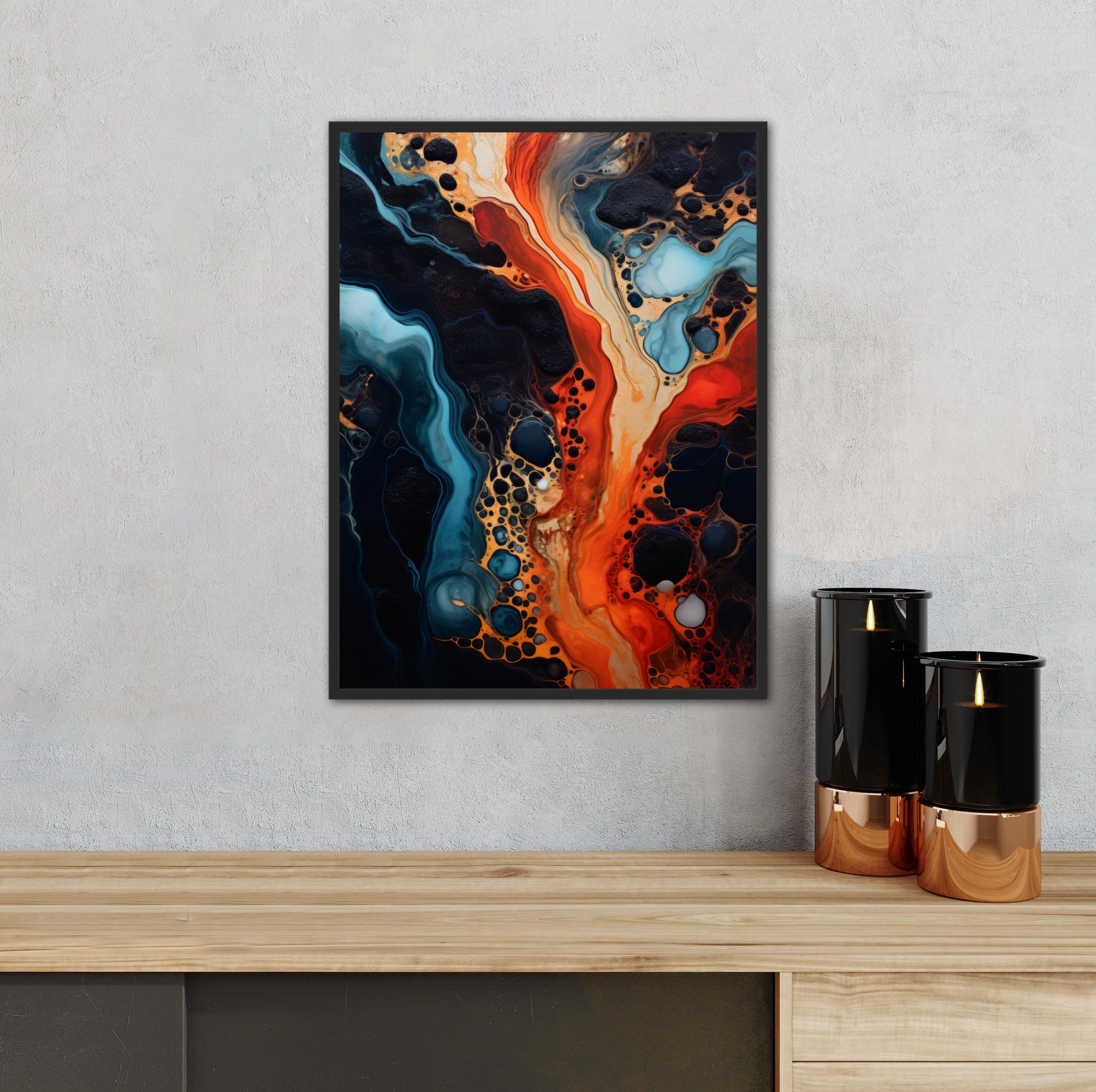 Luminous Depths - Abstrakt Plakat