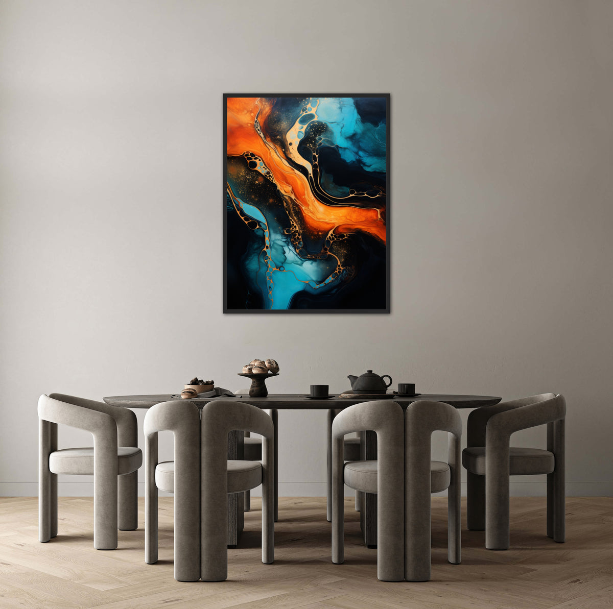 Harmonic Hues - Abstrakt Plakat