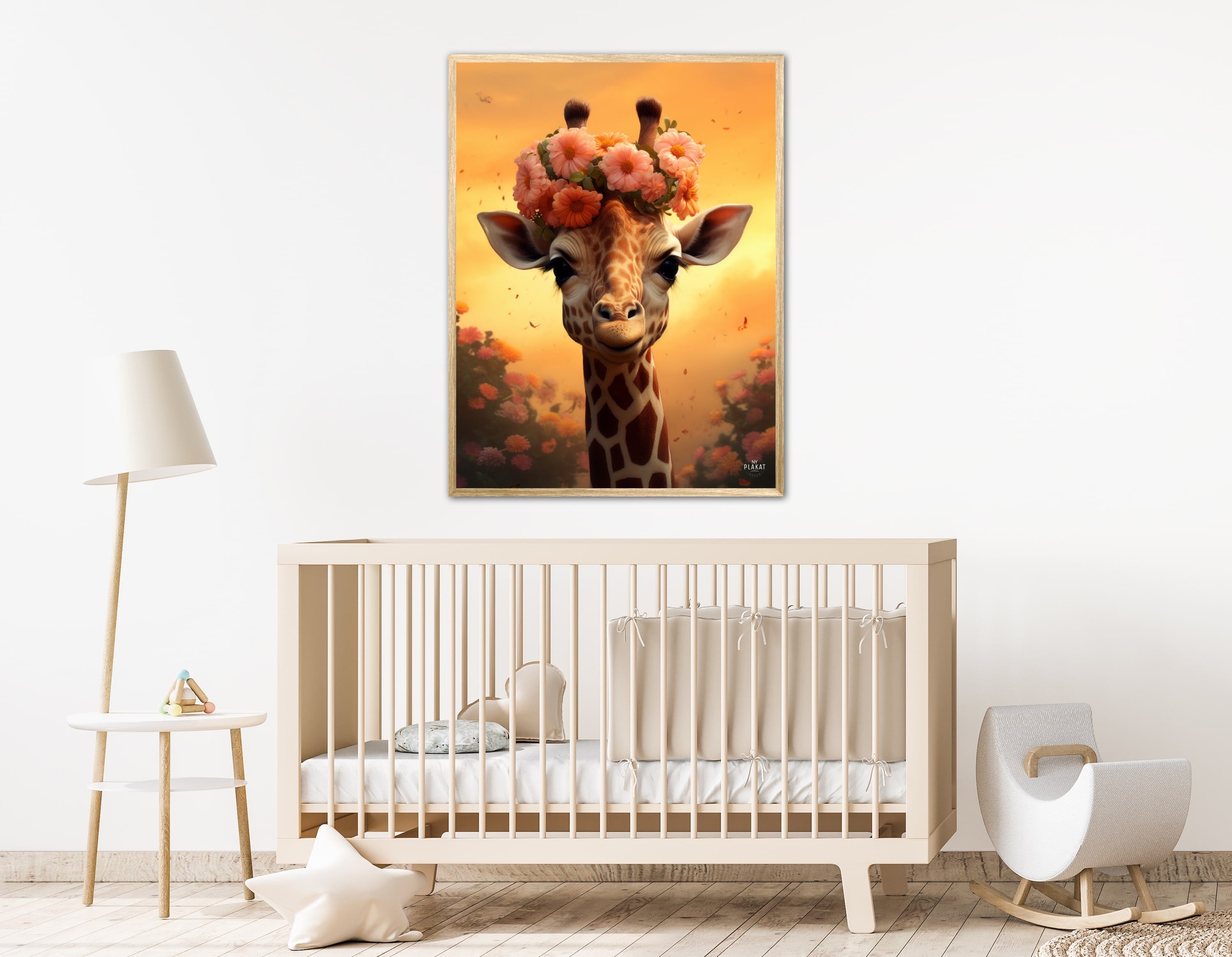 Giraffens Blomstermagi - Giraf Plakat 9