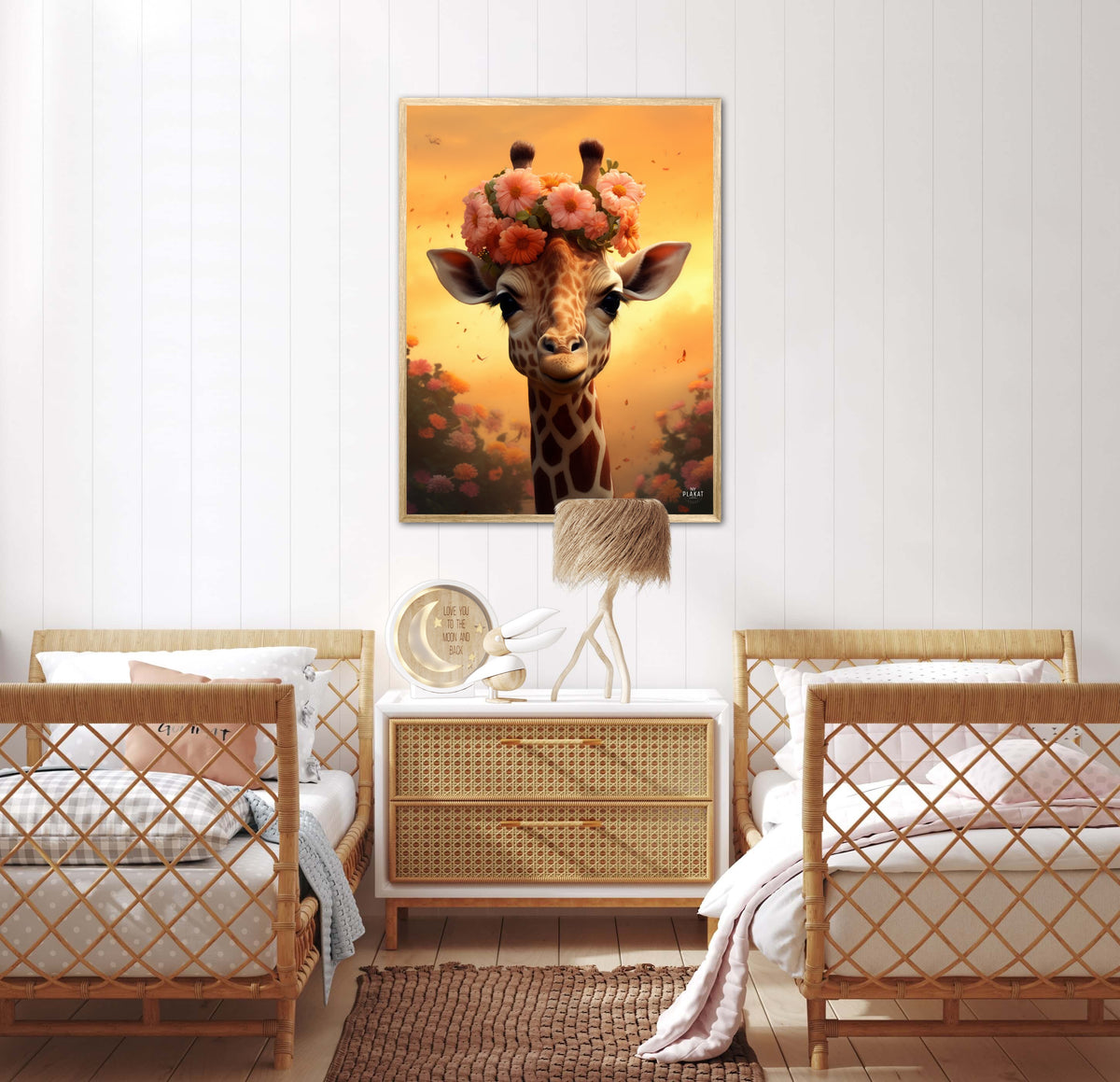 Giraffens Blomstermagi - Giraf Plakat 9