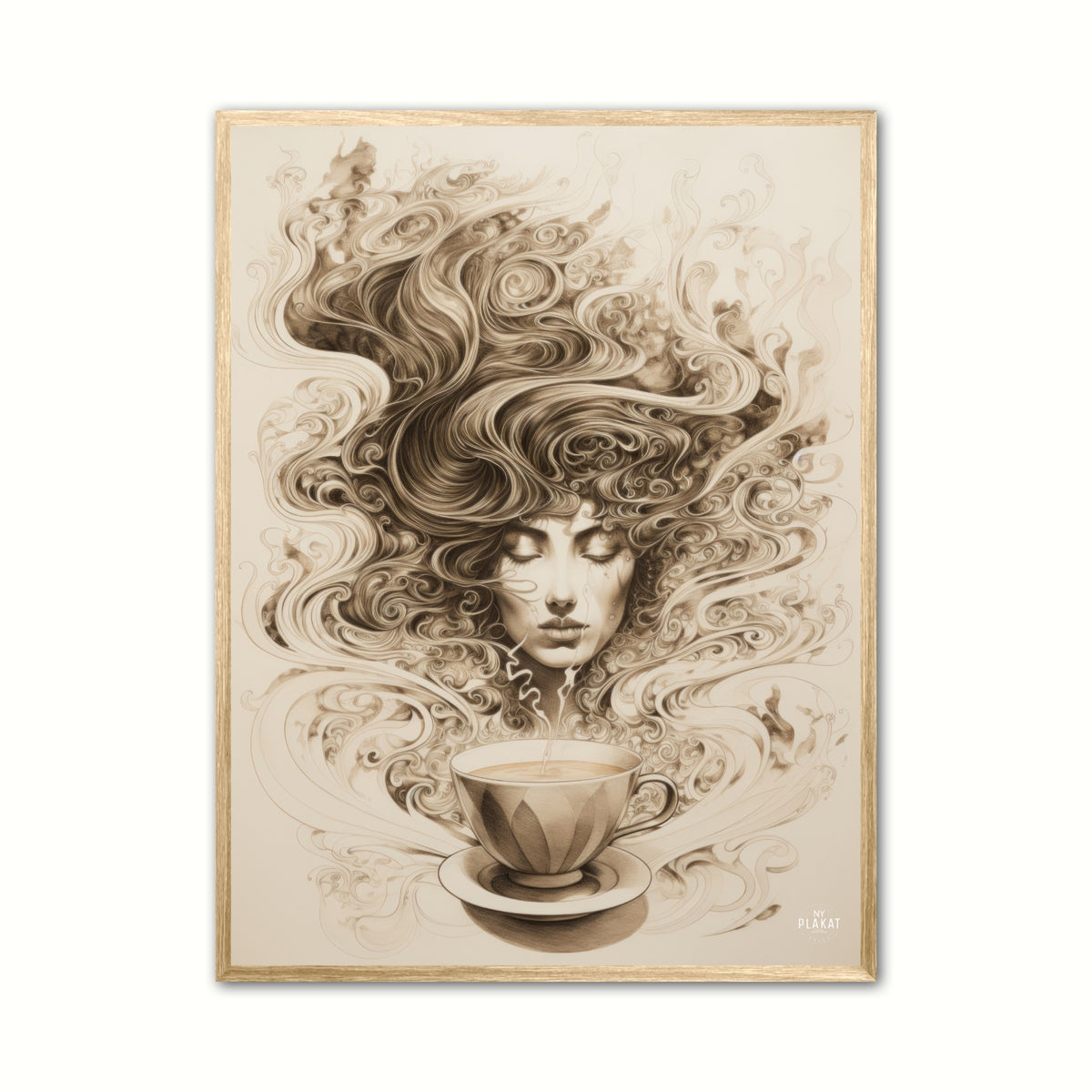 Selvforkælelse med kaffe plakat Nr. 3