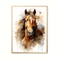 Hest Plakat 1 - Vandfarve Effekt