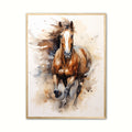 Hest Plakat 3 - Vandfarve Effekt