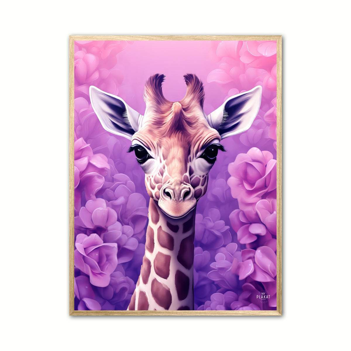 Giraffens Lilla Rosedrøm - Giraf Plakat 25