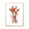 Giraffens Blomsterdrømme - Giraf Plakat 28