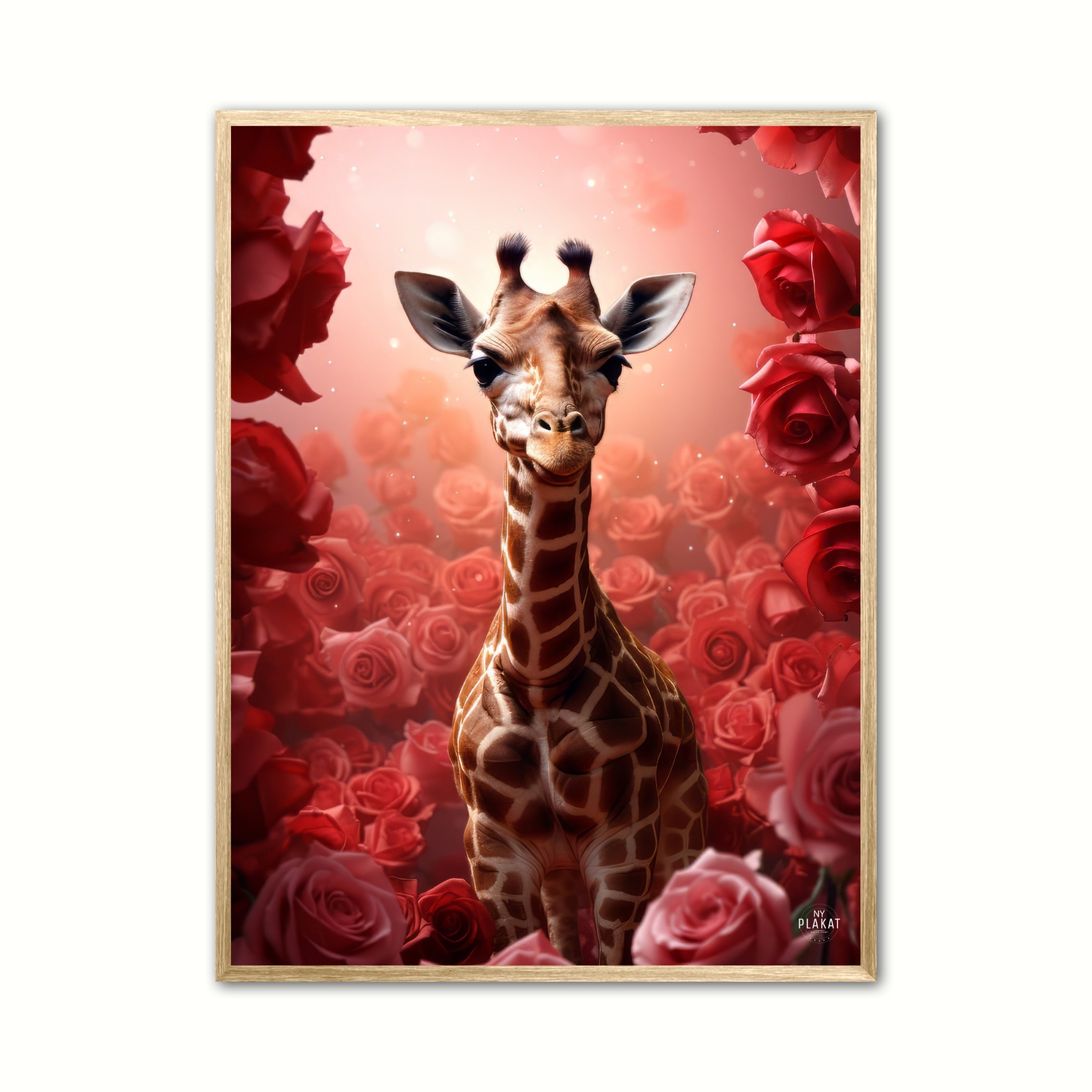 Giraffens Røde Rosesymfoni - Giraf Plakat 16